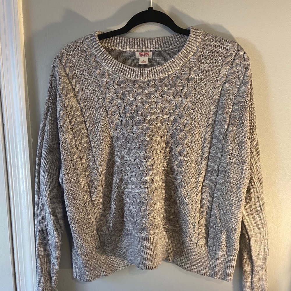 gray sweater